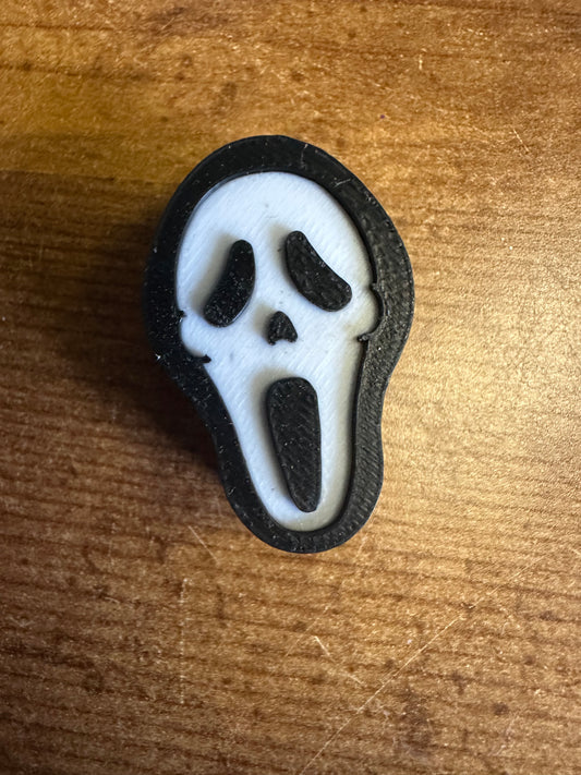 Ghost Face Straw Charm