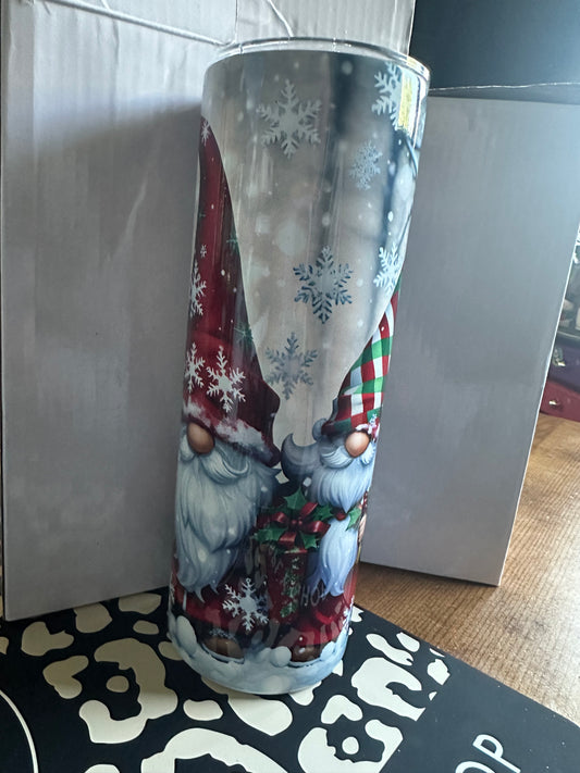 Christmas Gnomes 20 ounce Stainless Steel Tumbler