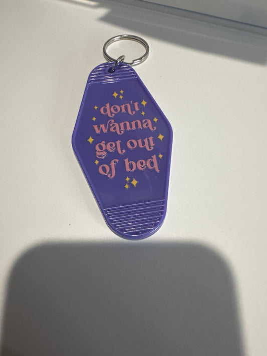 Light Purple Keychain-Don’t Wanna Get Out Of Bed