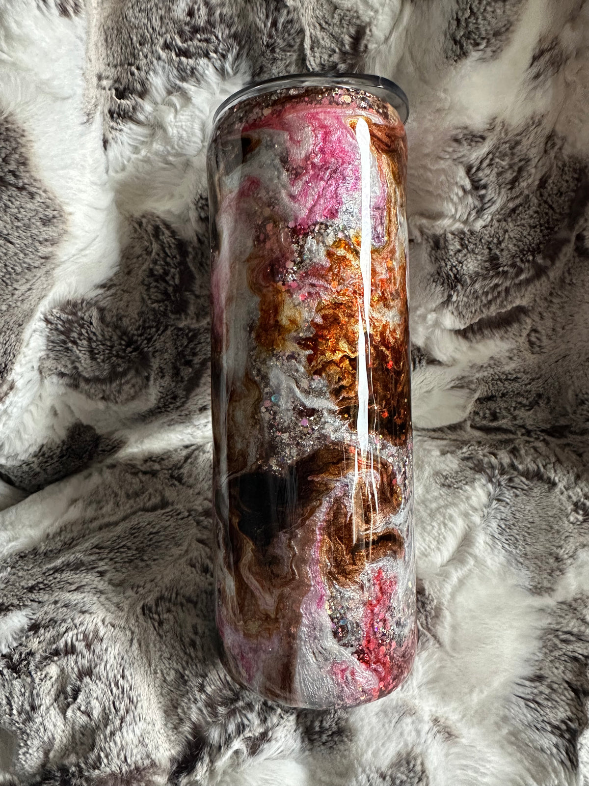 20 ounce pink latte tumbler
