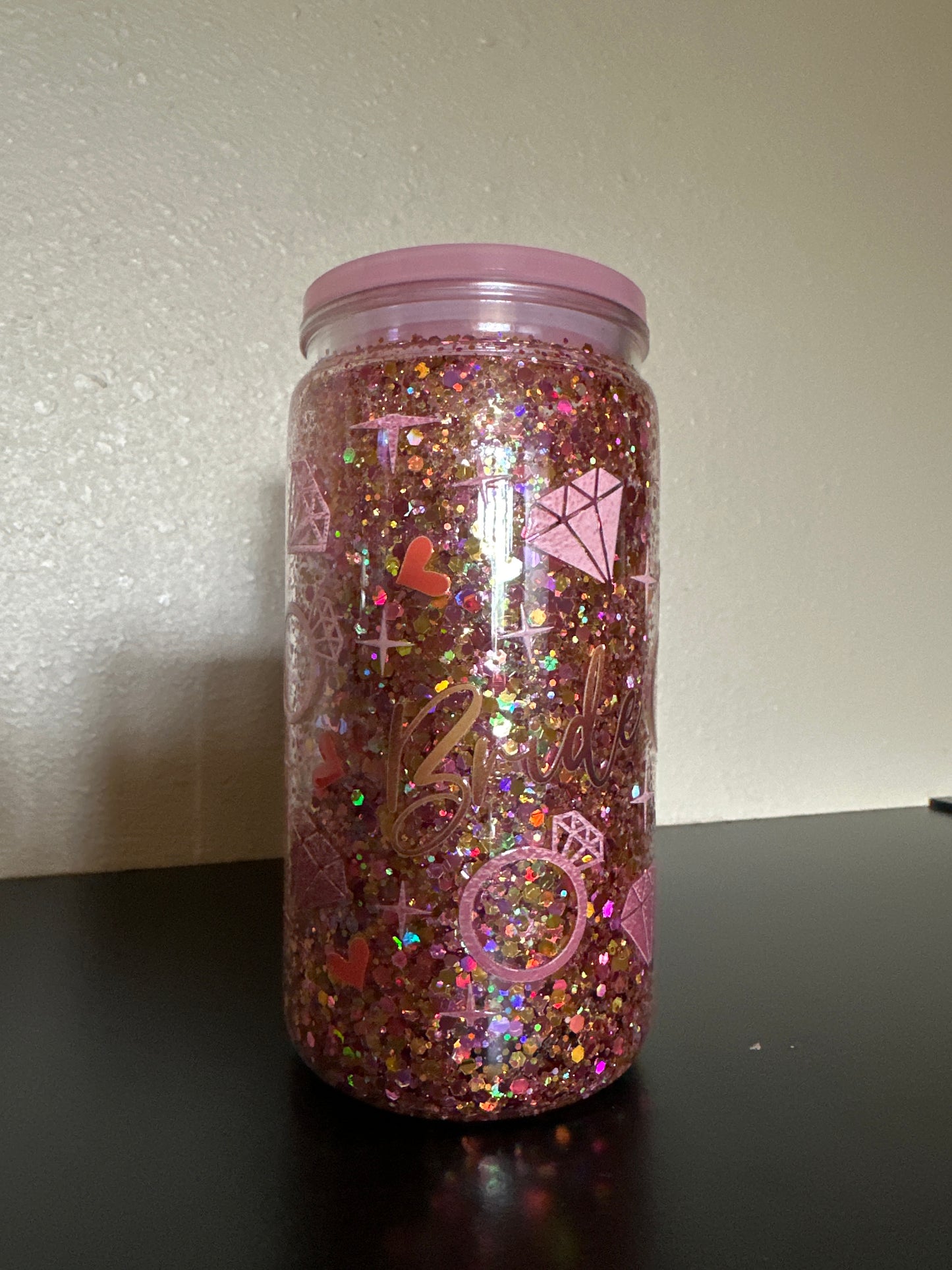 Bride to Be Glitter Cup