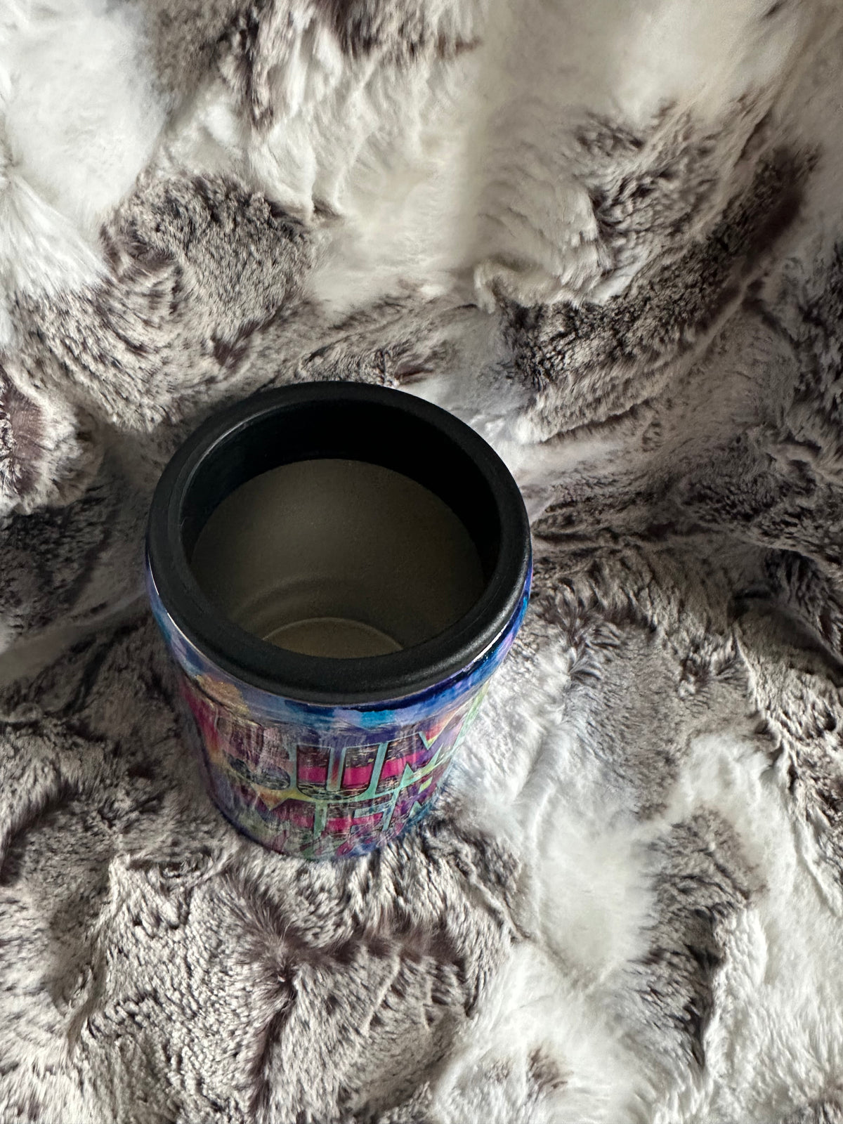 12 ounce thick can holder and tumbler. Summer vibes