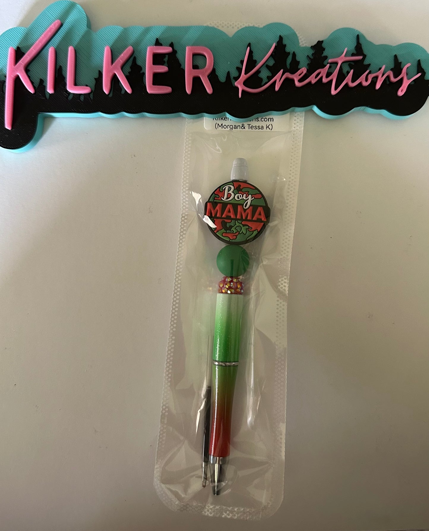 Boy Mom Beaded Pen
