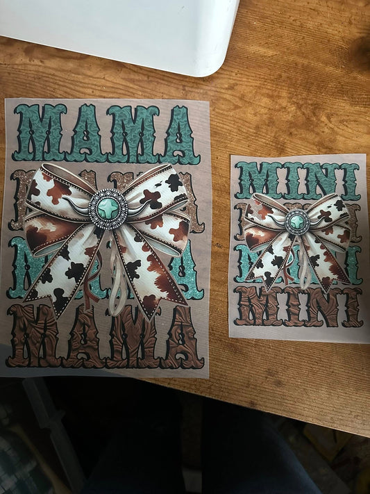 Mini Western Bow Transfer