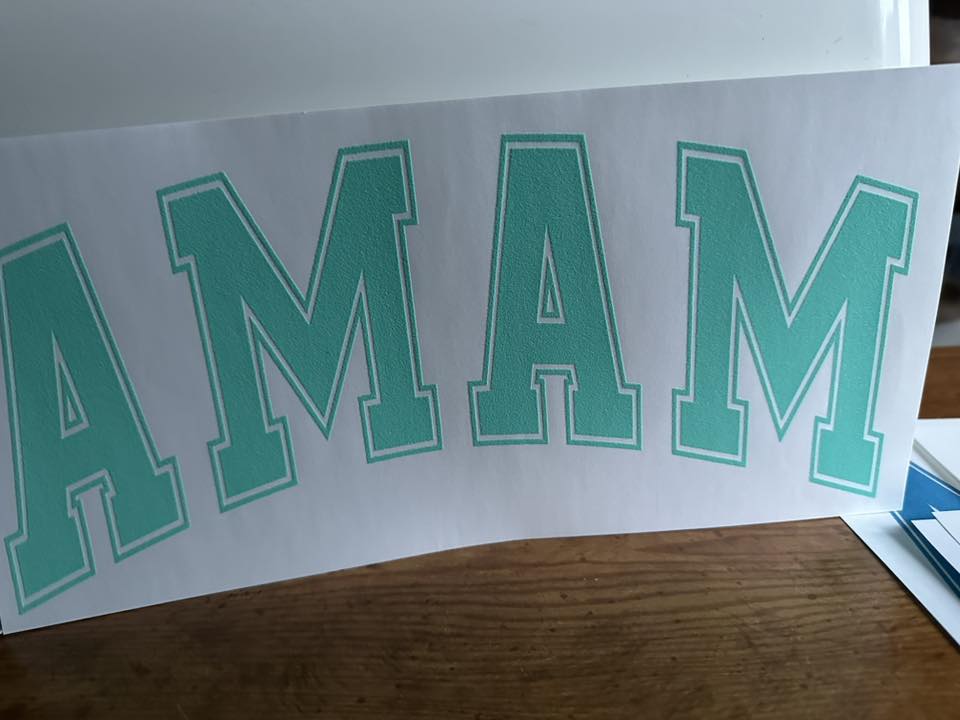 Puff Mama Seafoam Green Transfer