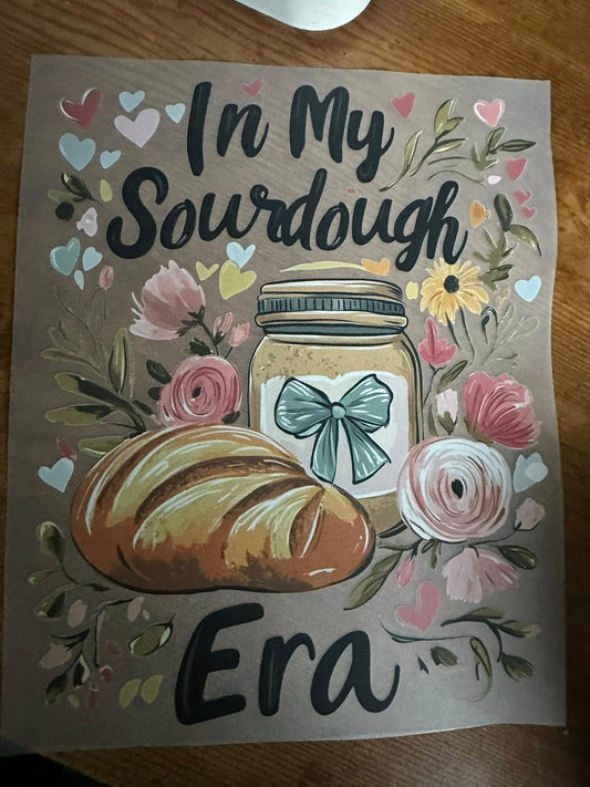 In My Sourdough Era Pink Pastel Transfer